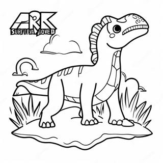 Ark Survival Evolved Logotyp Malarbild 67262-55482