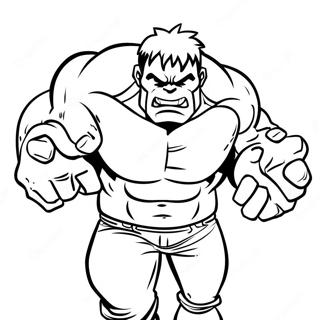 Hulk I Aktion Malarbild 67283-55519