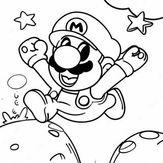 Super Mario Hoppar Over Goombas Malarbild 67383-55598