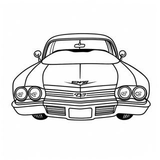 Chevy Impala Sportig Design Malarbild 67393-55606