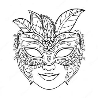 Elegant Maskeradmask Malarbild 67433-55624