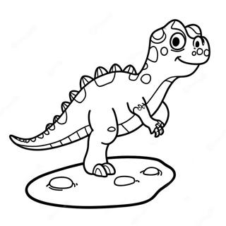 Fargglatt Dinosauriefotavtryck Farglaggningssida 67503-55688