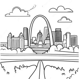 St Louis Skyline Farglaggningssida 67792-55907