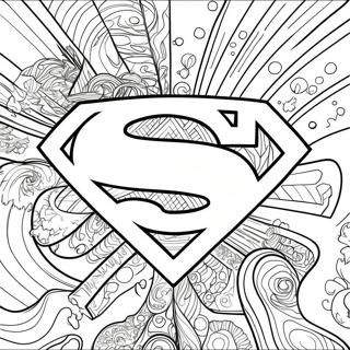 Superman-Logotyper Målarbilder