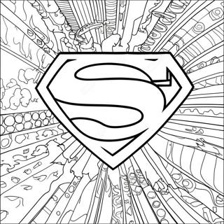 Superman Logotyp Farglaggningssida 67802-55930