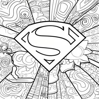 Superman Logotyp Farglaggningssida 67802-55931