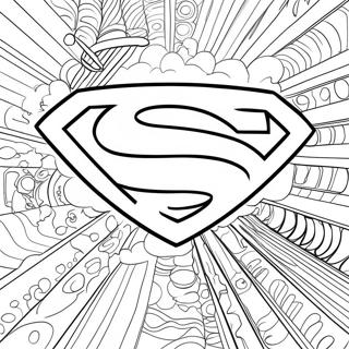 Superman Logotyp Farglaggningssida 67802-55932