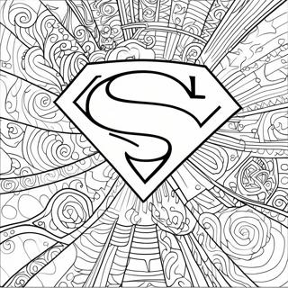 Klassisk Superman Logotyp Farglaggningssida 67803-55941