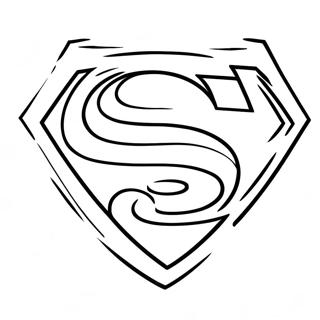 Klassisk Superman Logotyp Farglaggningssida 67803-55943