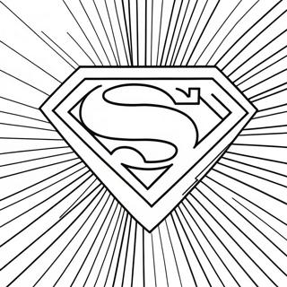 Klassisk Superman Logotyp Farglaggningssida 67803-55944