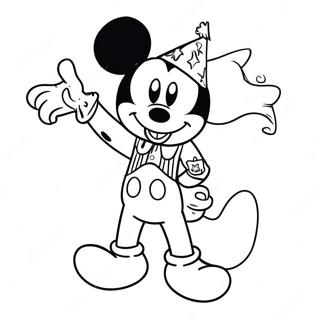 Mickey I Patriotisk Kladsel Malarbild 68133-56197