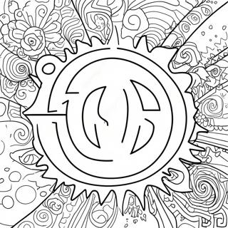 Blink 182 Logotyp Malarbild 68182-56236