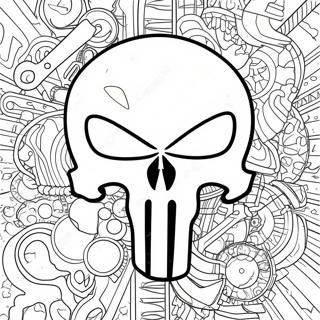 Punisher Logotyp Farglaggningssida 68432-56430