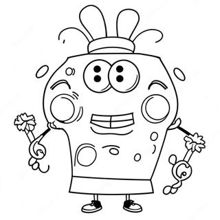 Glad Spongebob Ansiktsfargning 68643-56601