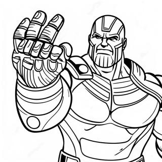 Thanos Med Infinity Gauntlet Farglaggningssida 6865-5581