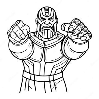 Thanos Med Infinity Gauntlet Farglaggningssida 6865-5582