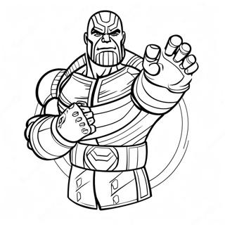 Thanos Med Infinity Gauntlet Farglaggningssida 6865-5583