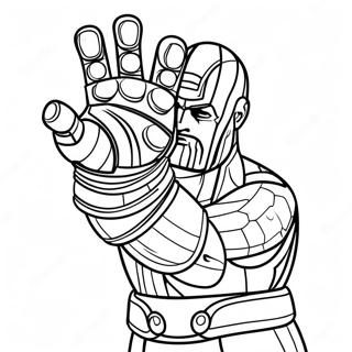 Thanos Med Infinity Gauntlet Farglaggningssida 6865-5584