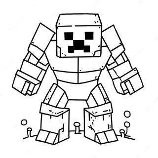 Minecraft Sno Golem Malarbok 68823-56735