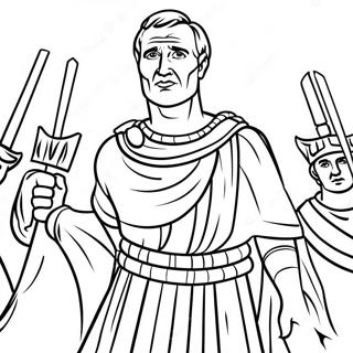 Julius Caesar I Strid Malarbild 68914-56815