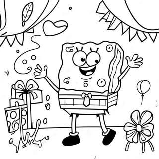 Spongebob Glad Fodelsedagsmalarbild 69113-56968