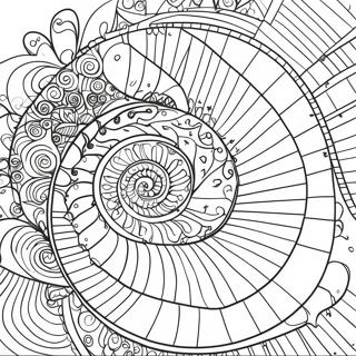 Fibonacci Spiral Malarbild 69203-57031