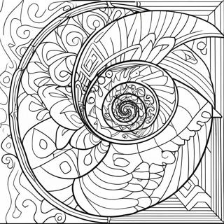 Fibonacci Spiral Malarbild 69203-57032