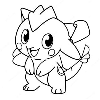 Legendariska Chibi Pokemon Målarbilder