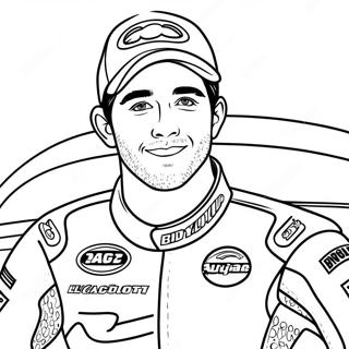 Chase Elliott I Racerbil Malarbild 69394-57188