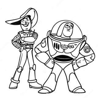 Woody Och Buzz Lightyear Aventyr Malarbild 6945-5645