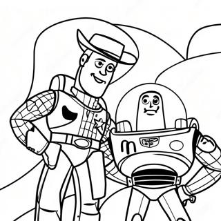 Woody Och Buzz Lightyear Aventyr Malarbild 6945-5648