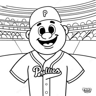 Phillies Maskot Målarbilder