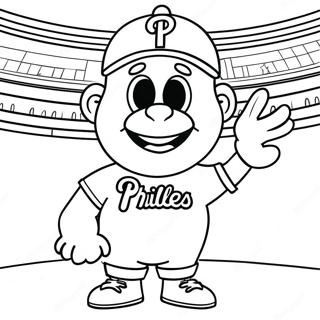 Phillies Maskot Malarbild 69543-57298