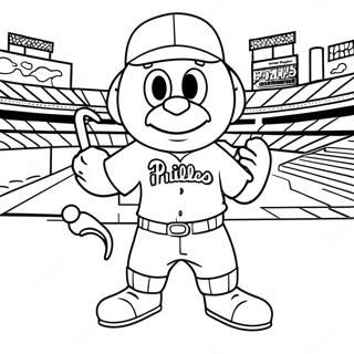 Phillies Maskot Malarbild 69543-57299