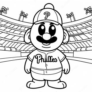 Phillies Maskot Malarbild 69543-57300