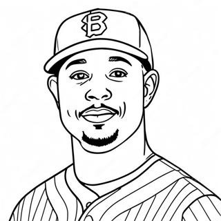 Mookie Betts Målarbilder