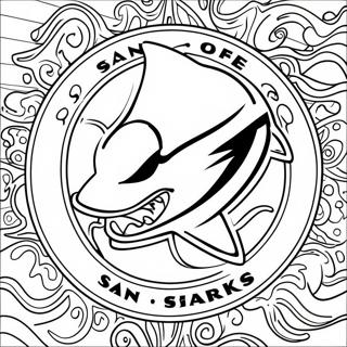 San Jose Sharks Logotyp Farglaggningssida 69713-57438