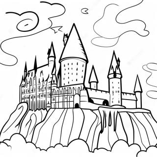 Hogwarts Slott Magisk Malarbild 69754-57455