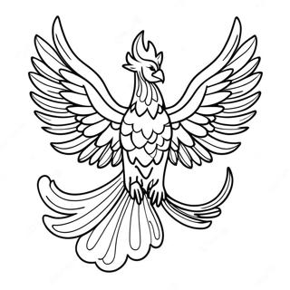 Storslagen Fenix Uppstigande Malarbild 6985-5677