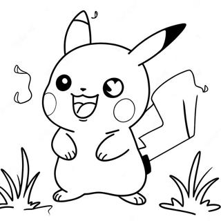 Pikachu I Aktion Malarbild 69934-57834