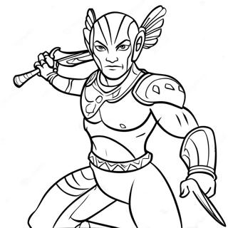 Navi Krigare I Strid Malarbild 69944-57844