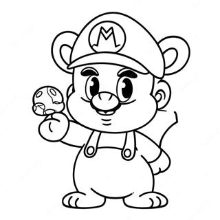 Tanooki Mario Malarbild 69963-57854