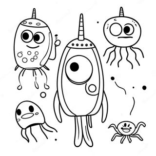 Sota Planktonkaraktarer Malarbok 70014 57900