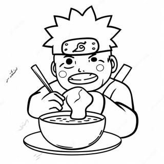 Naruto Äter Ramen Målarbilder