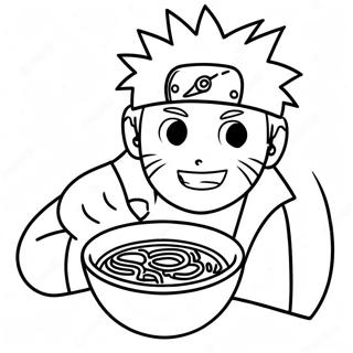 Naruto Njutande Av Lackra Ramen Farglaggningssida 70124-57989