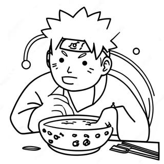 Naruto Njutande Av Lackra Ramen Farglaggningssida 70124-57991