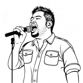 Chino Moreno Sjunger Malarbild 70594-58362