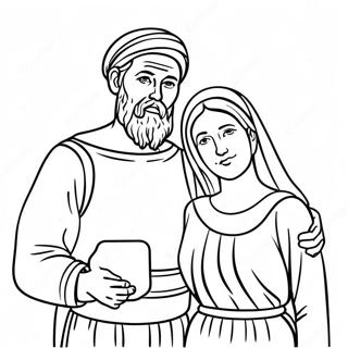 Abraham Och Sara Malarbild 70633-58391