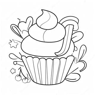 Lacker Cupcake Bakning Malarbok 7065-5752