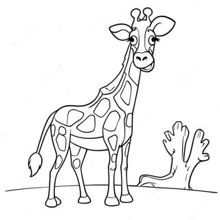 Melman Giraffen I Aktion Malarbild 70864-58576